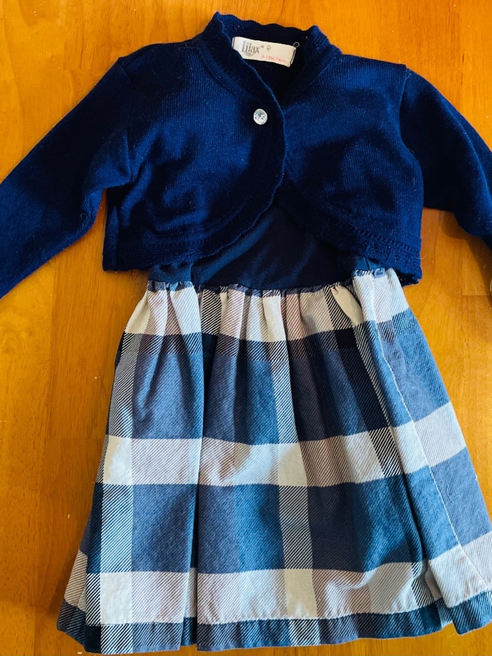 9-12 Months Dress and Sweater Combo